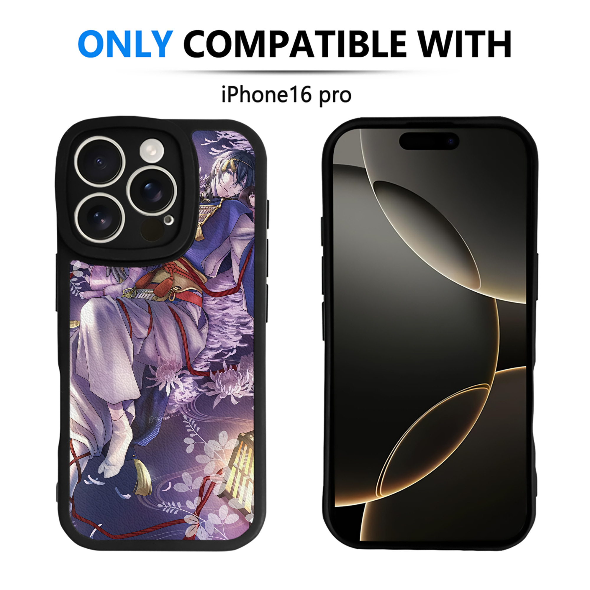 （画像用） 刀剣乱舞 Touken Ranbu 【iPhone 16シリーズ対応】シリコンスマホケース（レザー調） 材質：シリコン
